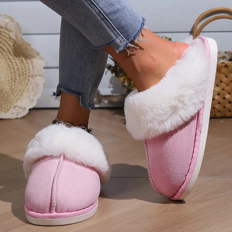 Fluffy Open Slippers