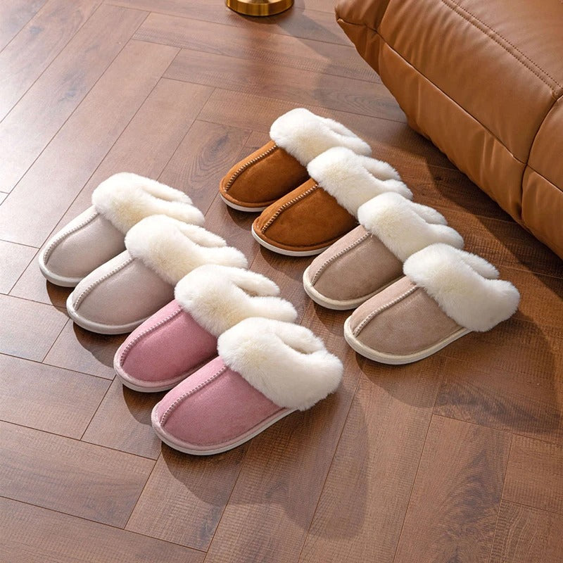 Fluffy Open Slippers