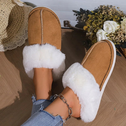 Fluffy Open Slippers