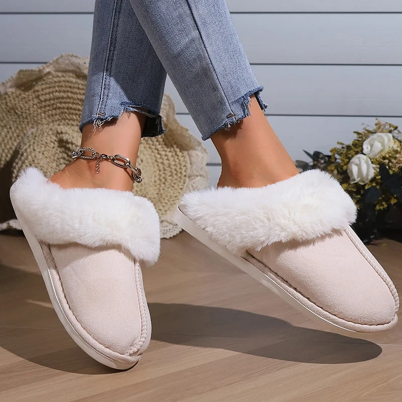 Fluffy Open Slippers