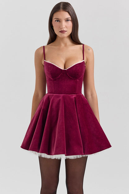 Veloura™ - Velvet Mini Dress