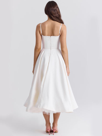 BlushMuse™ - Corset Midi Dress