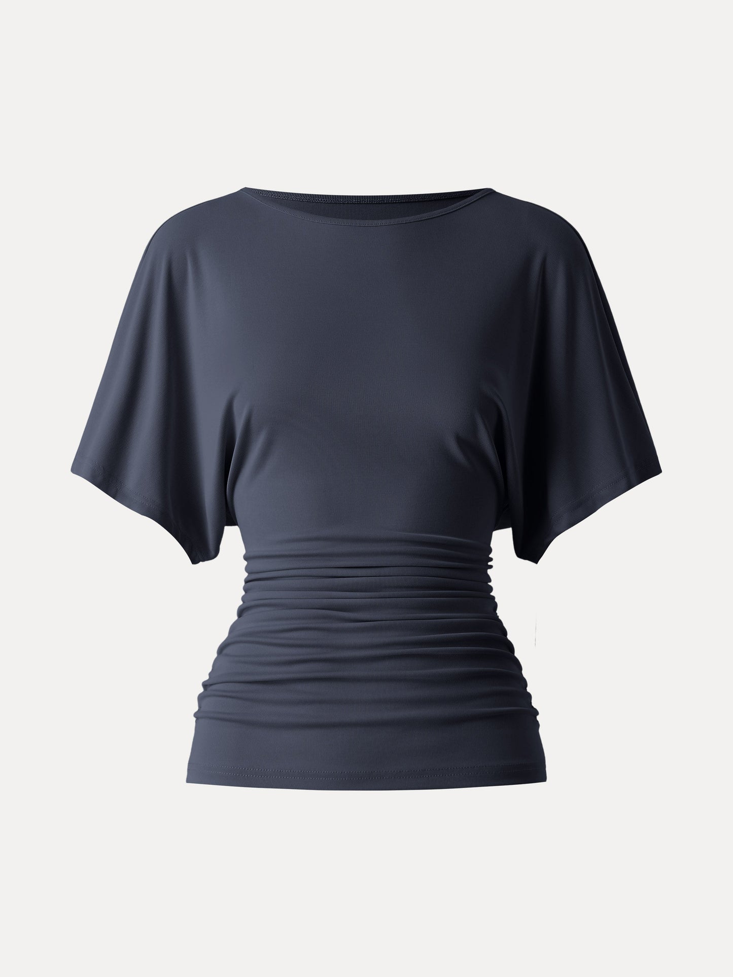 Ruched Waist Flutter Top