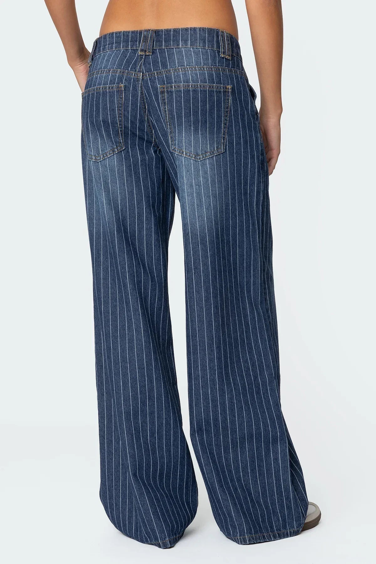 PinStripe™ Wide Leg Jeans