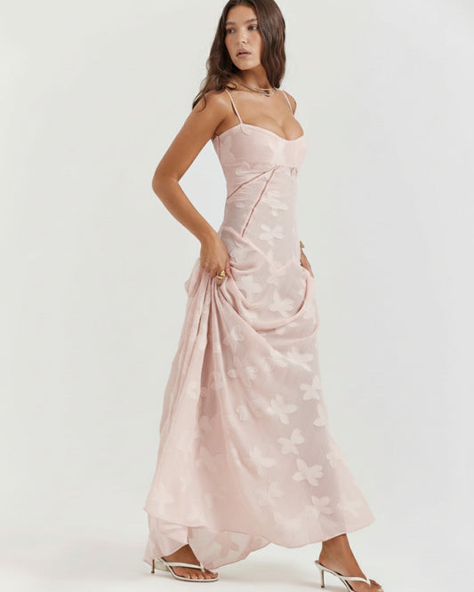 BlushLuxe™ - Corset Maxi Dress