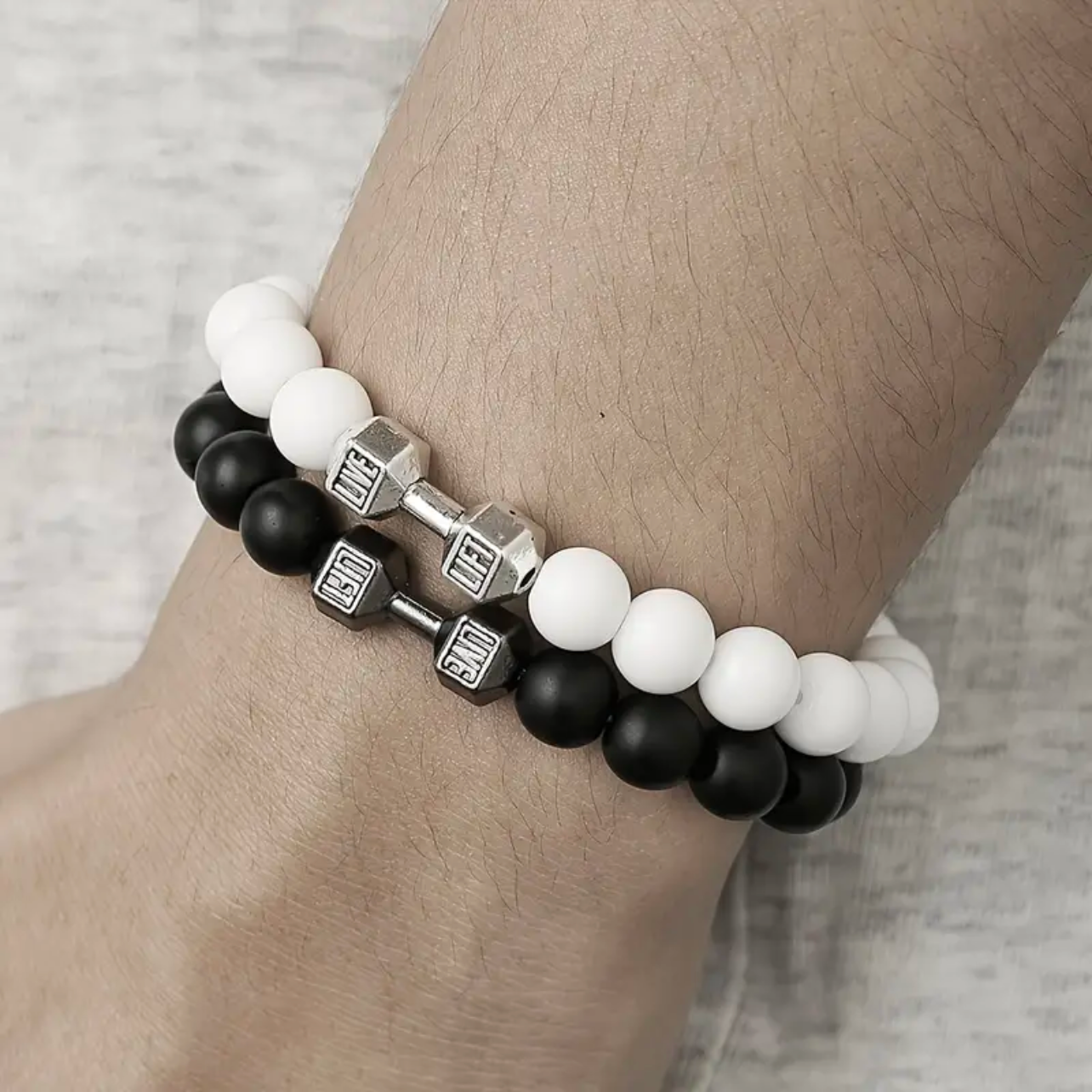 ForgeFlex™ - Dumbbell Bead Bracelet
