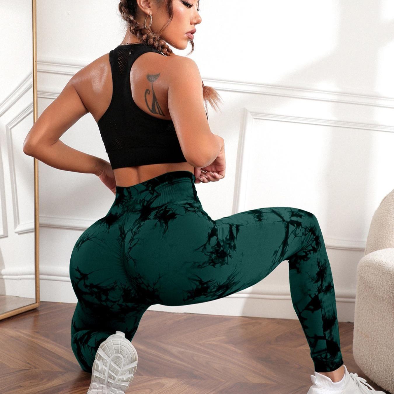 SwirlSculpt™ Tie-Dye Leggings